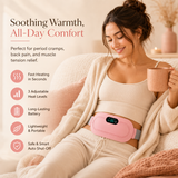 Her Aura Cordless Heating Pad — Heat + Massage for Period Cramp Relief