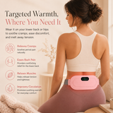 Her Aura Cordless Heating Pad — Heat + Massage for Period Cramp Relief