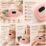 Her Aura Cordless Heating Pad — Heat + Massage for Period Cramp Relief